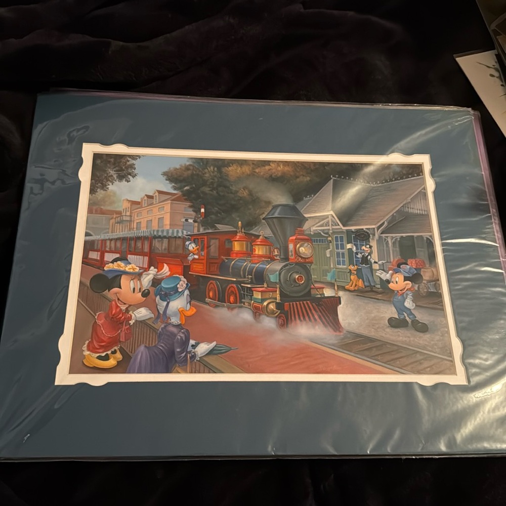 Walt Disney World railroad painting